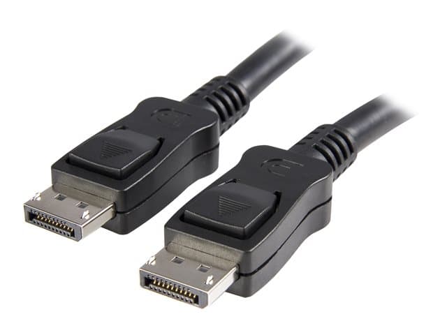 STARTECH.COM - StarTech 10 ft DisplayPort 1.2 Cable with Latches - 4K x 2K (4096 x 2160) @ 60Hz - DPCP & HDCP - Male to Male DP Video Monitor Cable (DISPLPORT10L) - DisplayPort cable - 3 m