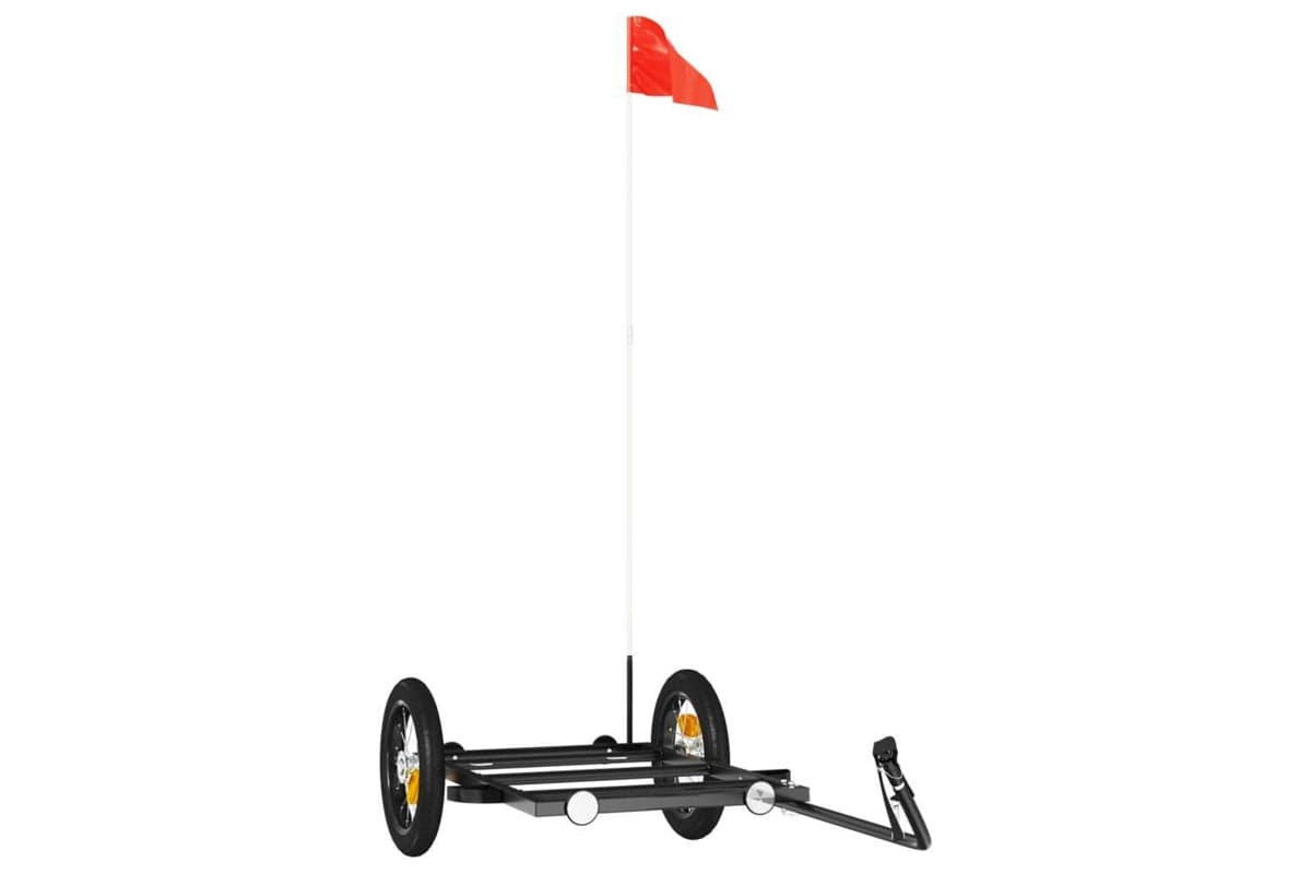 Vidaxl Bike Trailer Black 122x53x28 Cm Iron