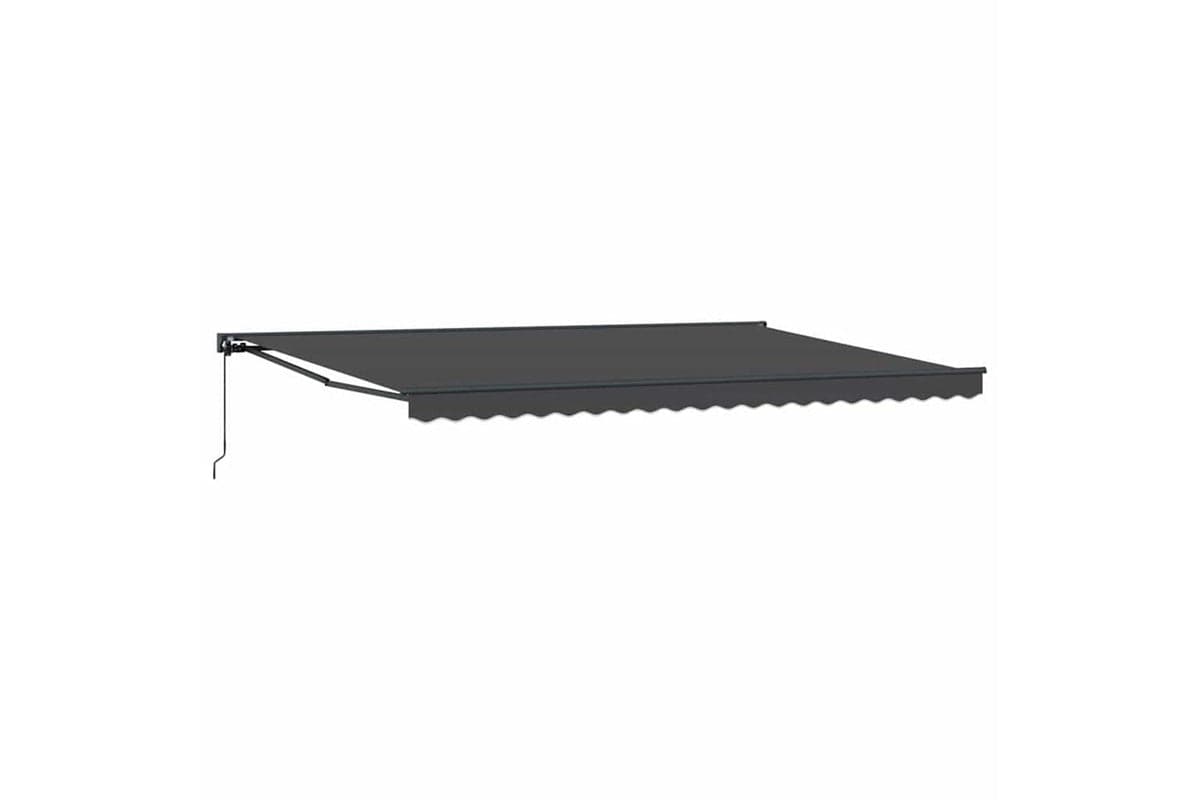 Vidaxl Retractable Awning Manual Anthracite 500x300 Cm Fabric