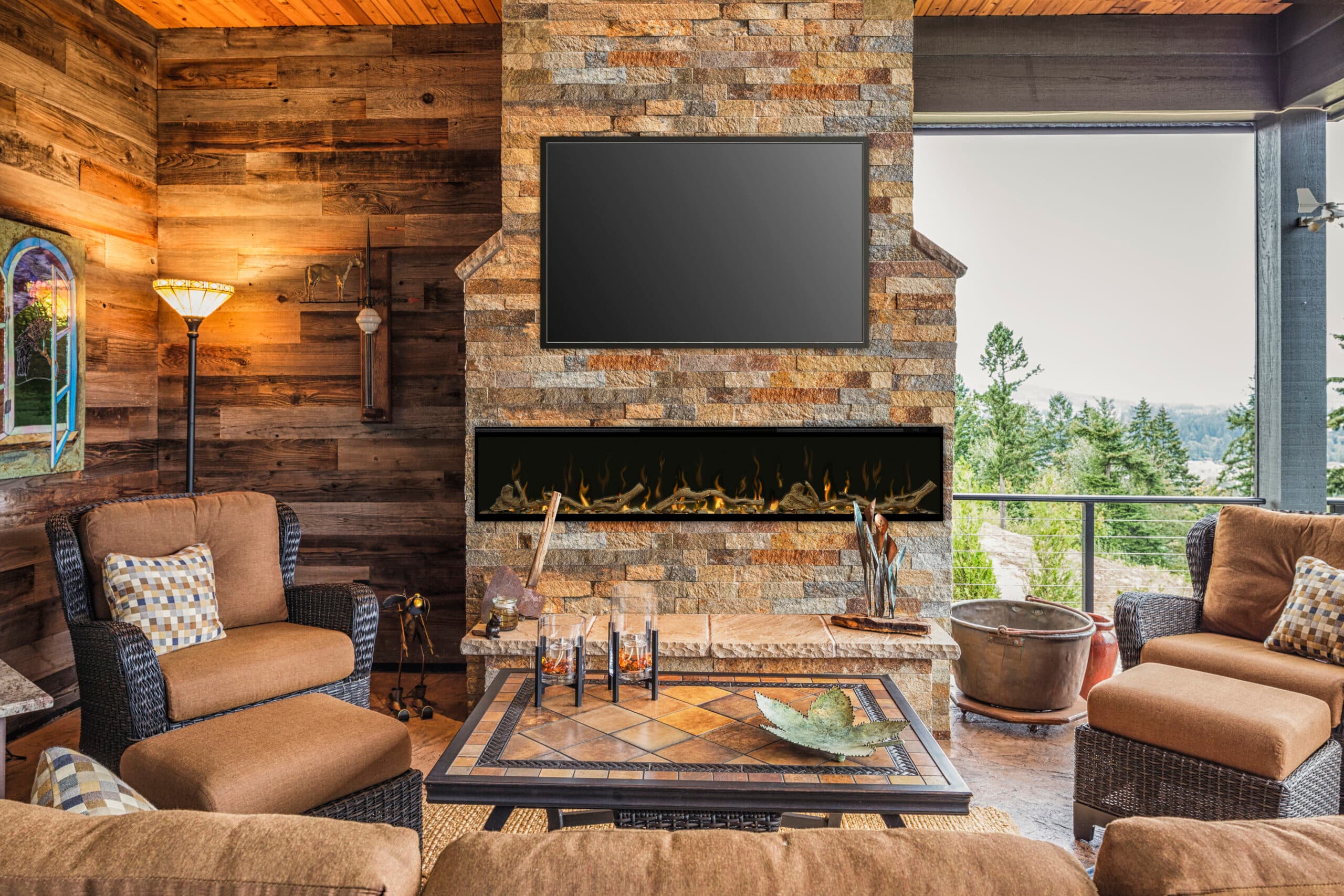 Dimplex Driftwood/River Rock Fuel Bed Accessory for Prism/Ignite Models - 74 Ignite | LF74DWS