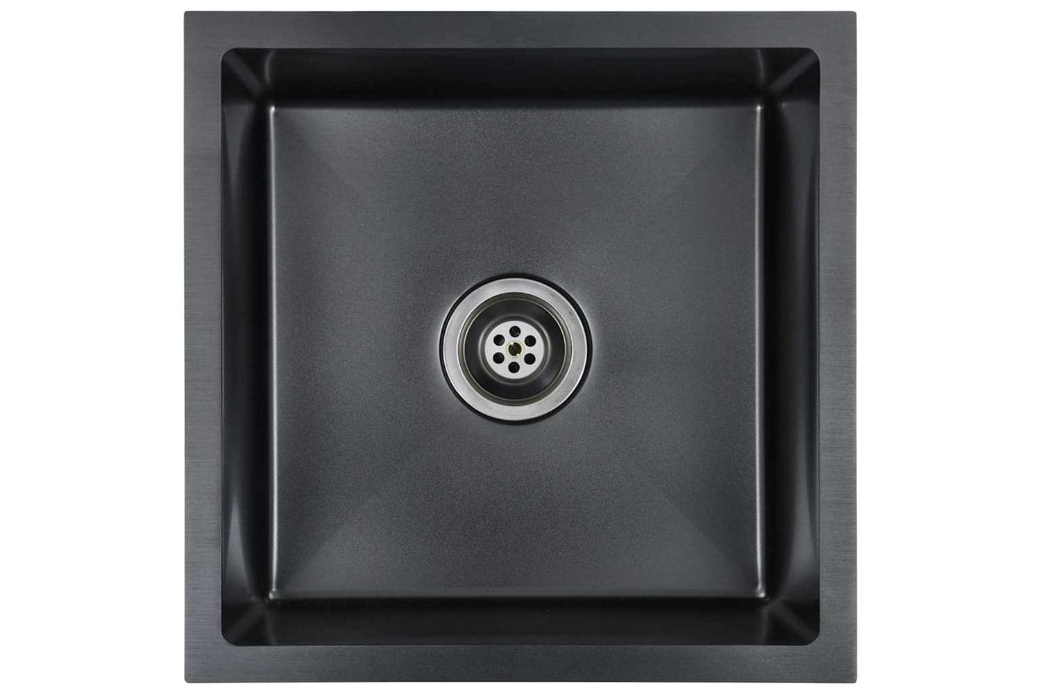 Vidaxl 145083 Handmade Kitchen Sink Black Stainless Steel