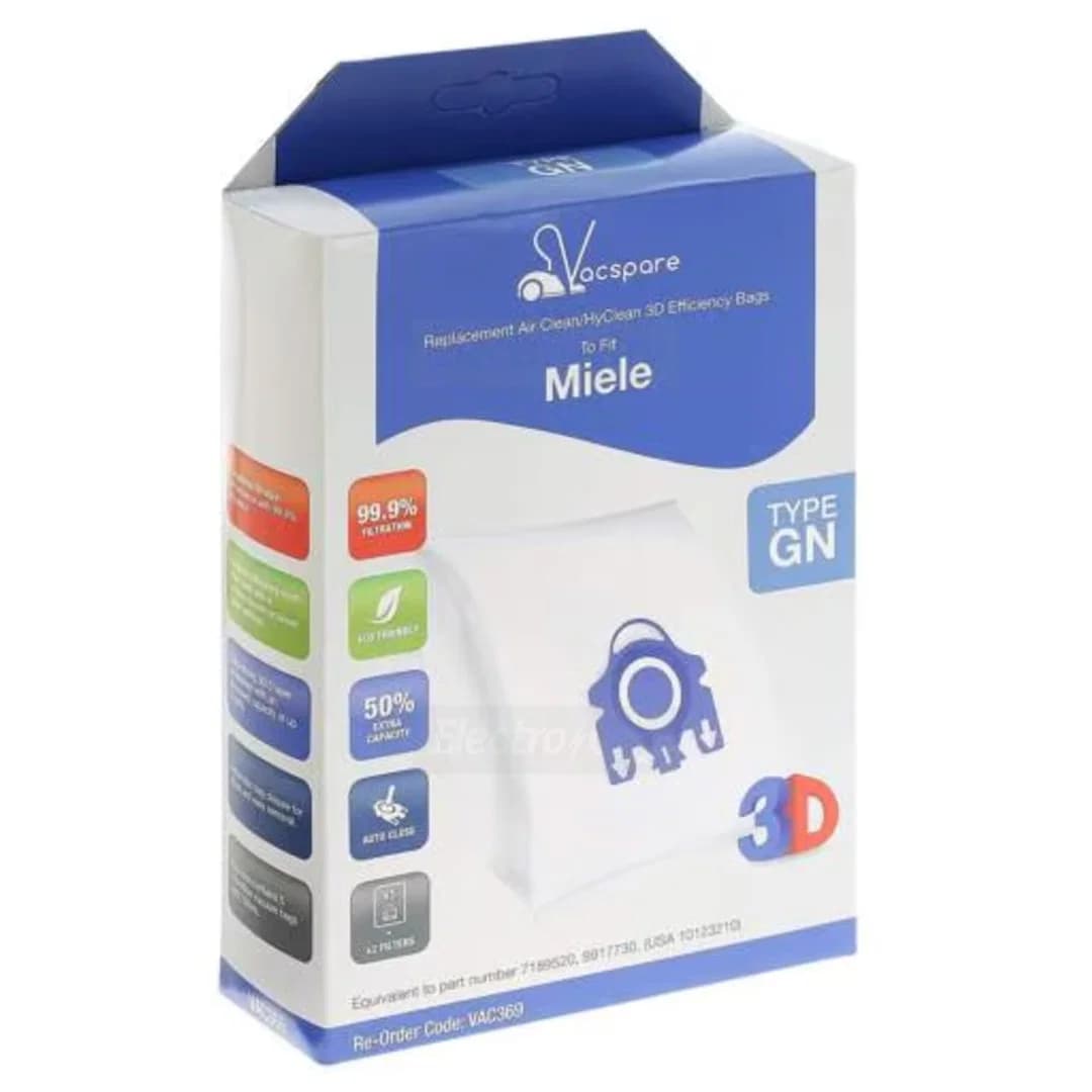 Miele Type GN Vacuum Bags with Filters | 5 Pack