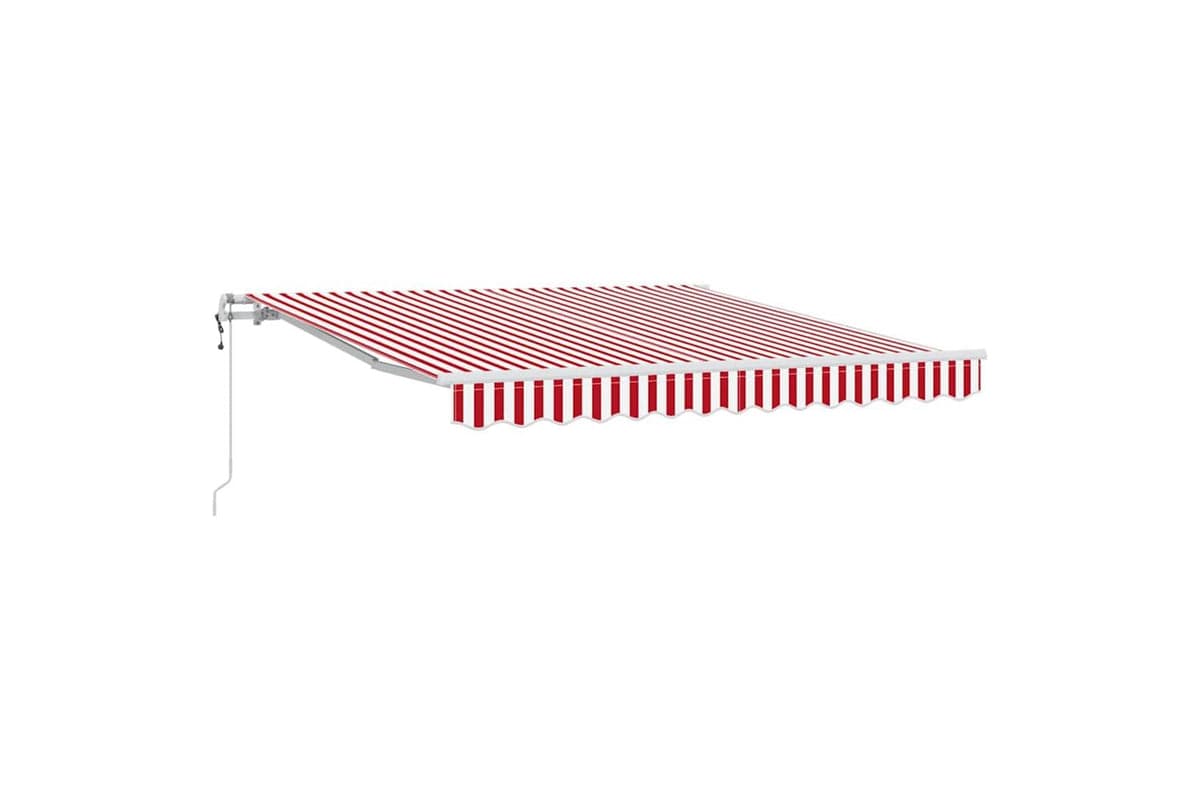 Vidaxl Retractable Awning 300 X 250 Cm Red And White