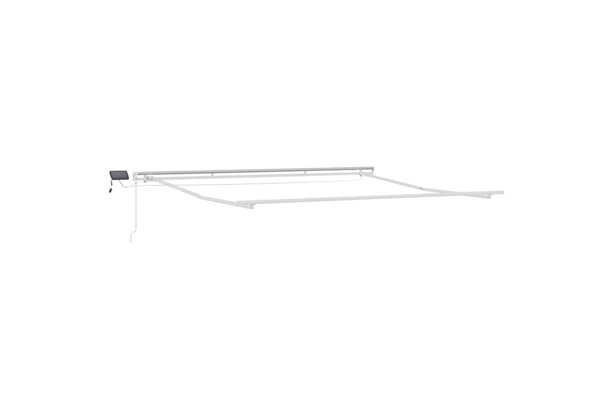 Vidaxl Awning With Manual White 4 X 35 M Metal