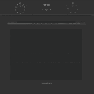 NordMende Built In 78L Multifunction Oven Catalytic Liners Digital Programmer Pure Black Glass | SOC317PBL