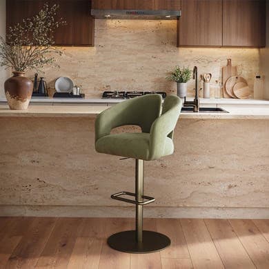 Azalea Upholstered Adjustable Swivel Bar Stools