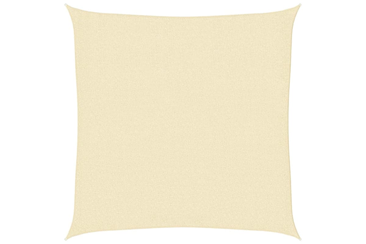 vidaXL 42287 Sunshade Sail Hdpe Square 3.6x3.6 M Cream