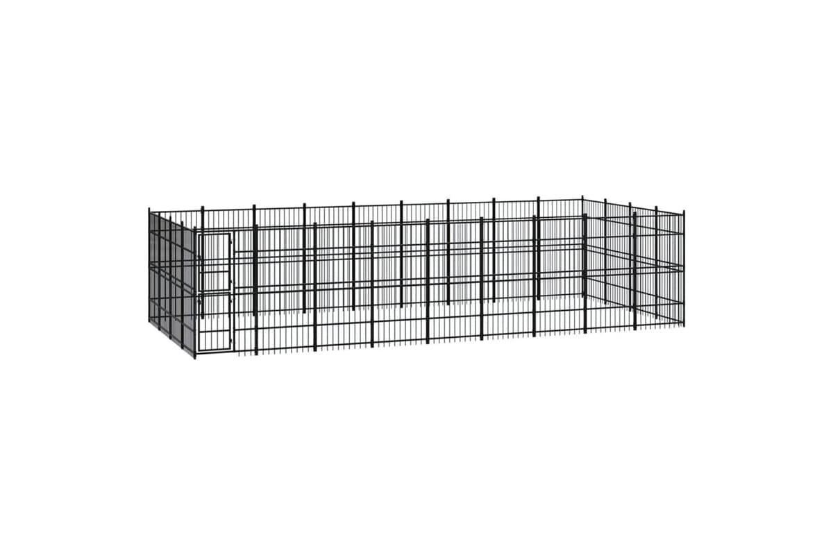 Vidaxl 3097987 Outdoor Dog Kennel Steel 33.18 M2