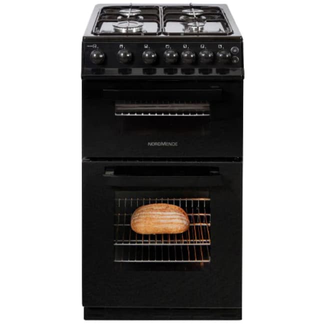 Nordmende Freestanding LPG 50cm Gas Cooker - Black | CTG52LPGBK