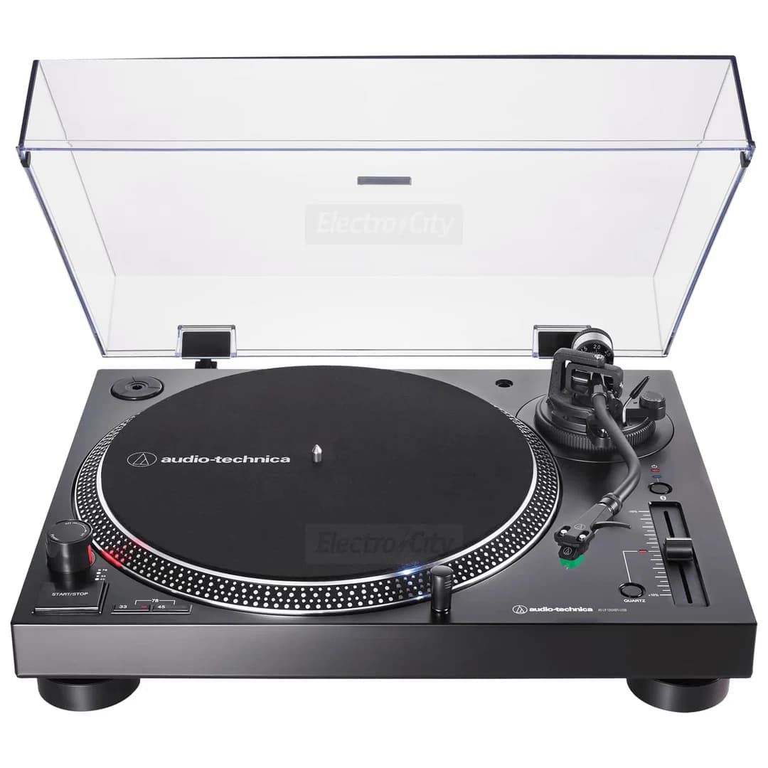 Audio-Technica LP120XBT Direct Drive Manual Bluetooth Turntable | Black