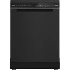 Whirlpool 60cm Maxi Space 15 Place Freestanding Dishwasher - Black Steel | W8FHS61BSUK