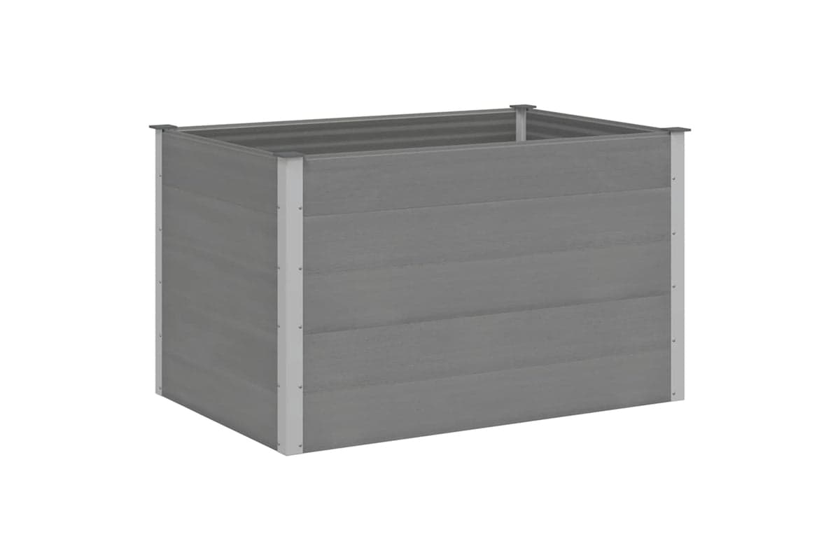 vidaXL 43610 Garden Raised Bed Wpc 150x100x91cm Grey