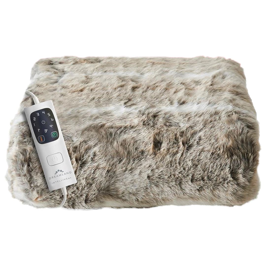 Dreamland Hygge Days Large Luxury Faux Fur Heated Throw