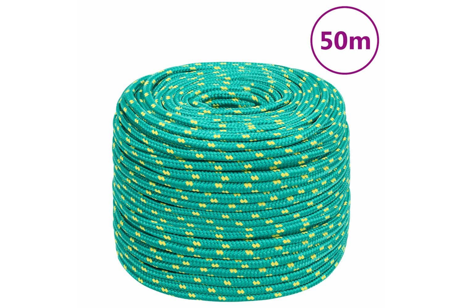 vidaXL 152719 Boat Rope Green 10mm 50 M Polypropylene