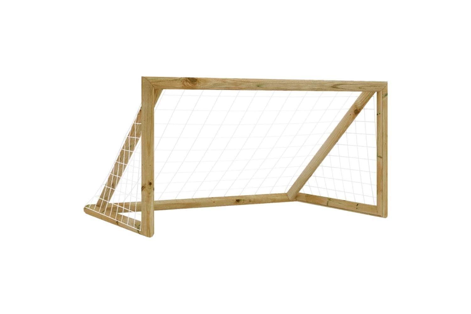 vidaXL 3059949 Football Goal With Net 160x100x80cm Impregnated Pinewood