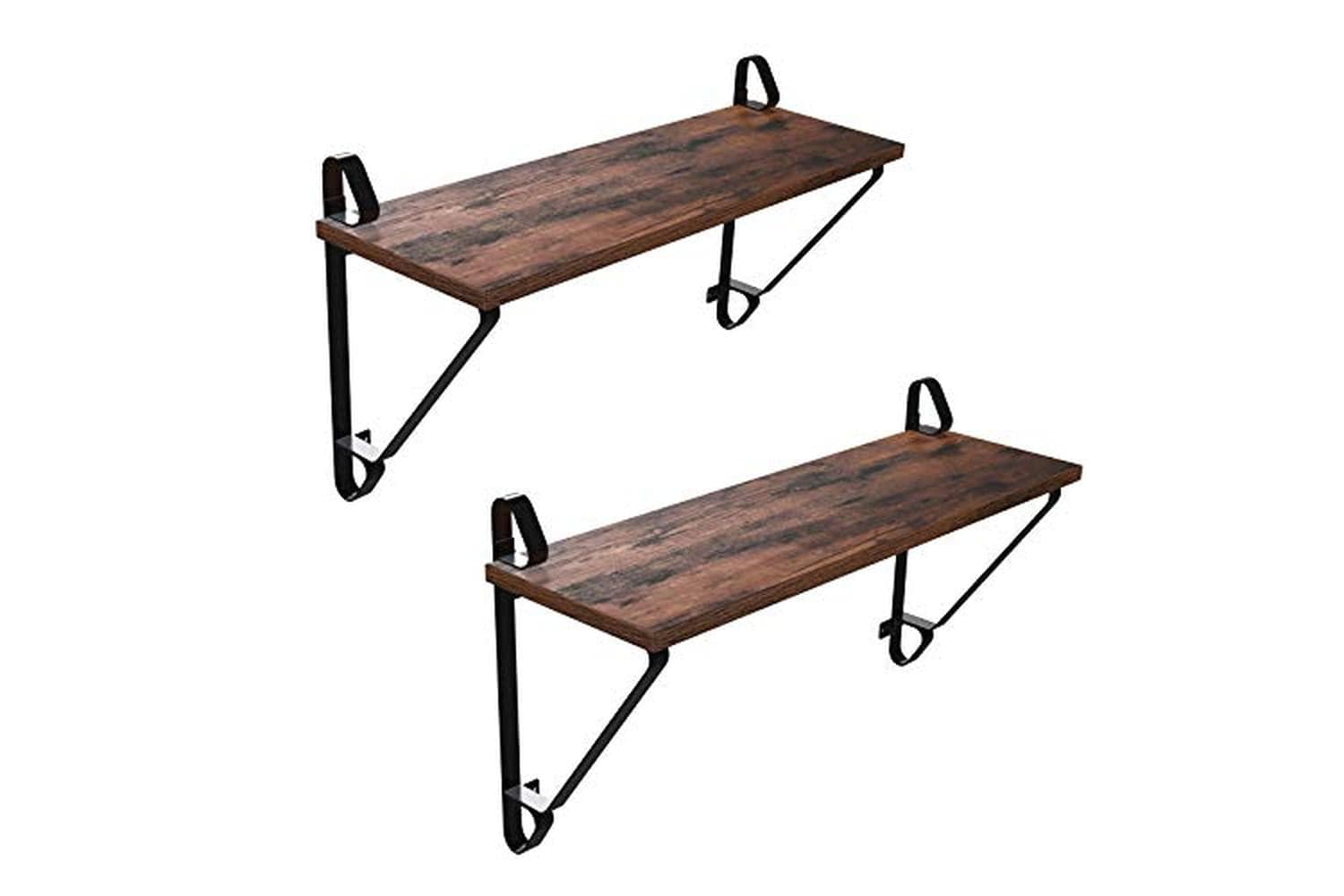 Vasagle LCR01BX Industrial Style Wall Shelf | Set of 2