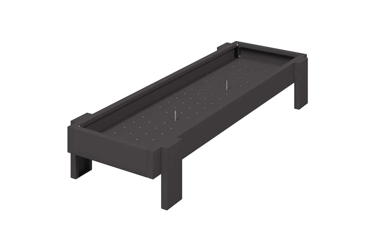 Vidaxl Chicken Feeding Trough Black 80 X 28 X 135 Cm