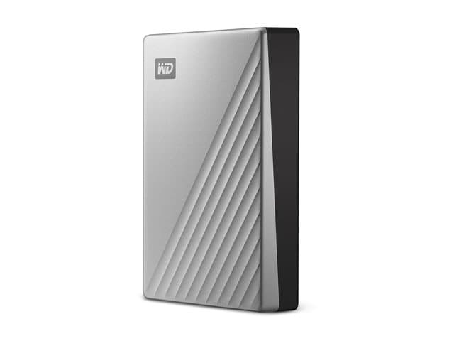WESTERN DIGITAL - WD My Passport Ultra for Mac WDBGKC0060BSL - Hard drive - encrypted - 6 TB - external (portable) - USB 3.2 Gen 1 (USB-C connector) - 256-bit AES - silver