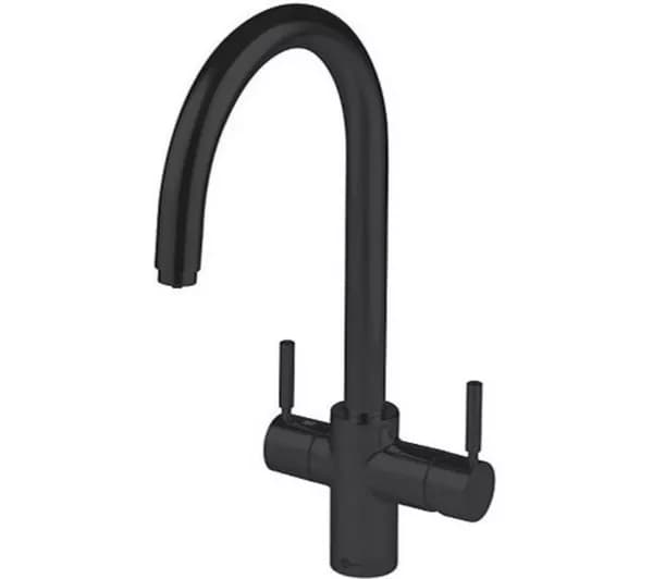 INSINKERATOR 3-in-1 J Shape Steaming Hot Water Tap - Black Velvet