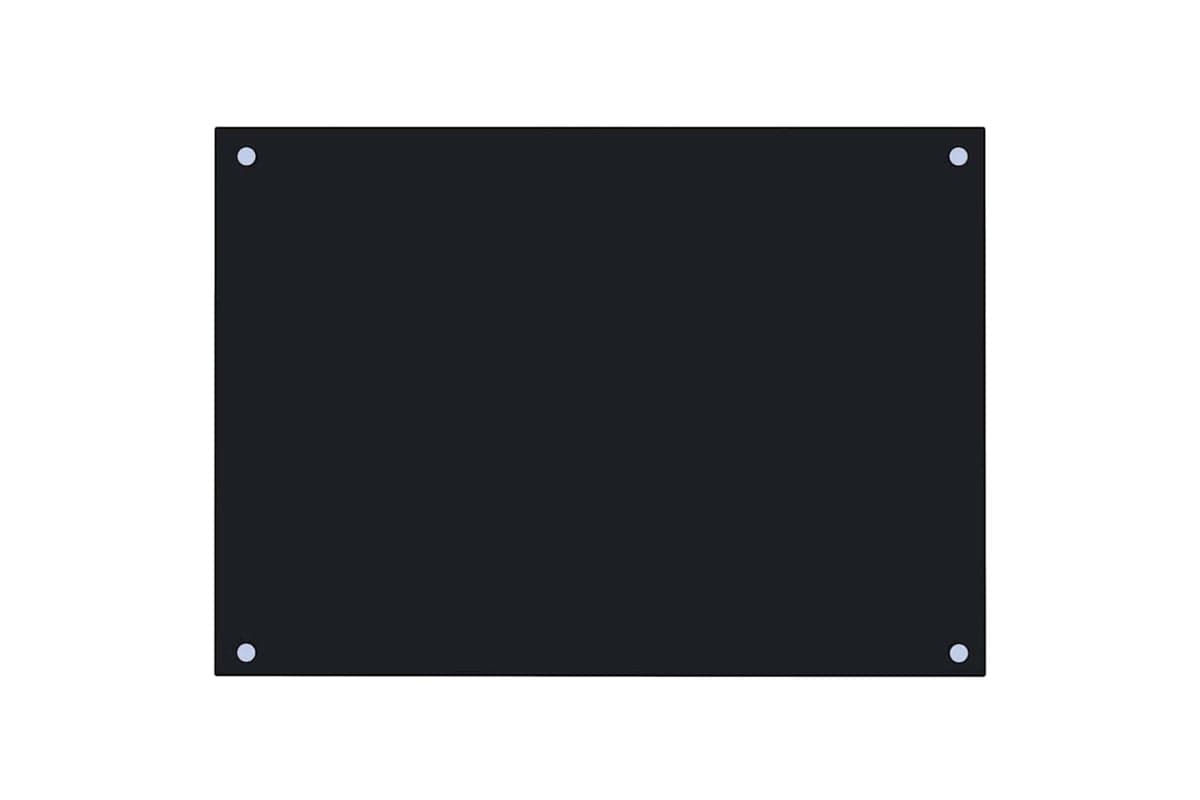 Vidaxl Kitchen Backsplash Black 70 X 50 Cm Tempered Glass