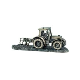 Tractor & Plough Bronze Ornament