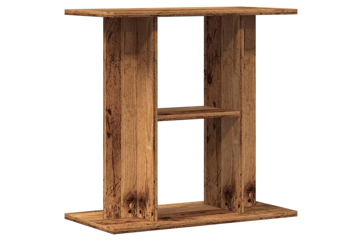 Vidaxl Aquarium Stand Old Wood 60x30x60 Cm Engineered Wood