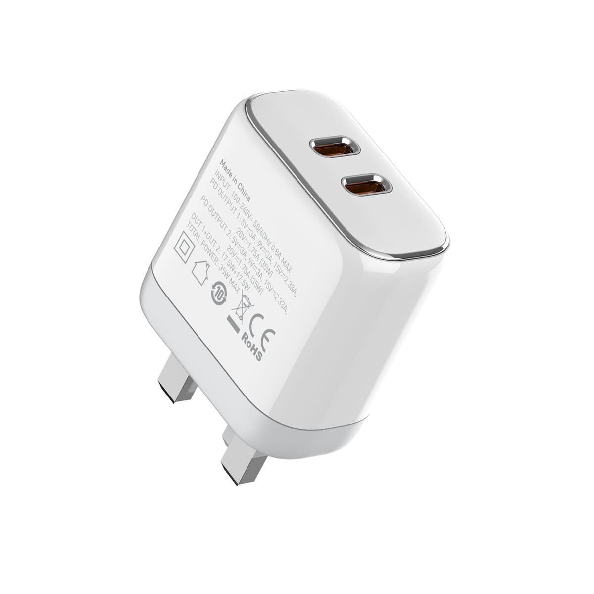 LDNIO 35w Pd Dual Usb-c Fast Charger...