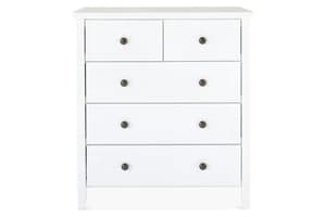 Ezra Chest Of Drawer | 5 Drawer | White