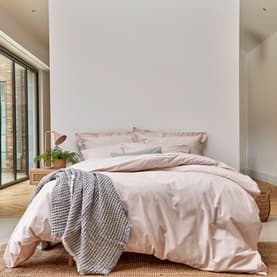 200 Thread Count Percale Duvet Set Powder Pink