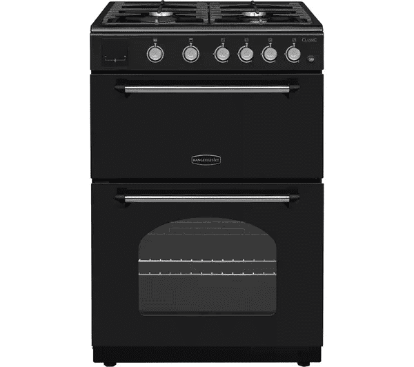 Rangemaster Classic 60cm Gas Range Cooker | Black