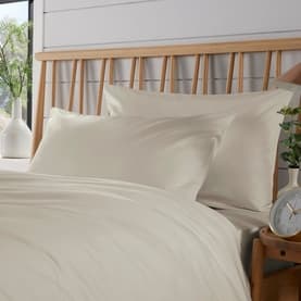 600 Thread Count Standard Pillowcase Pair Ivory