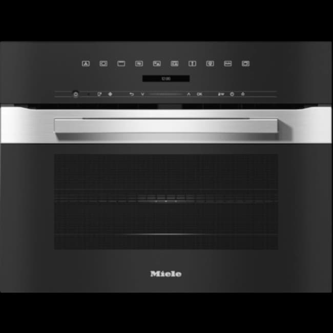 Miele Compact Microwave Combination Oven - Steel | H7240BM
