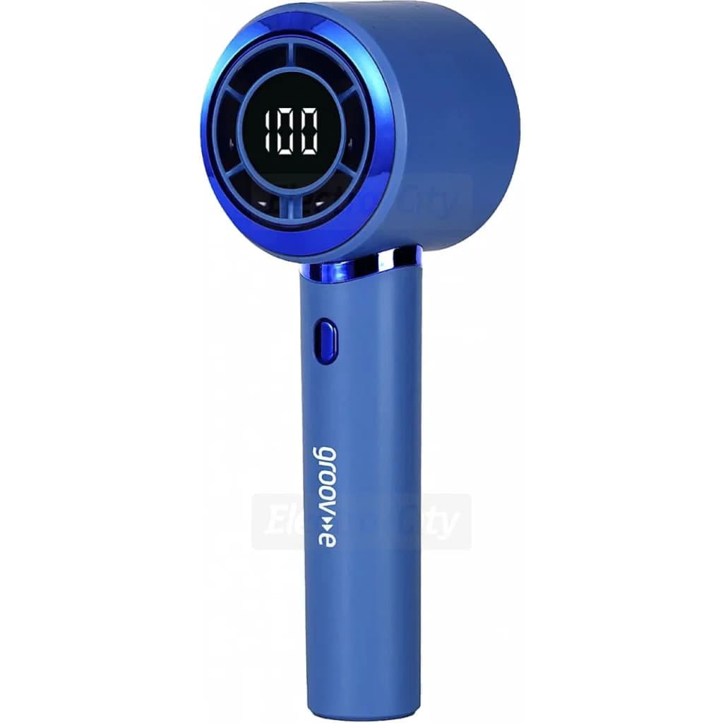 Groov-e Coola AirMax Portable Handheld Rechargeable Fan | Blue