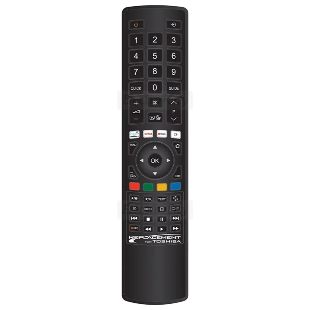 Jolly Line Replacement Remote Control for Toshiba TVs