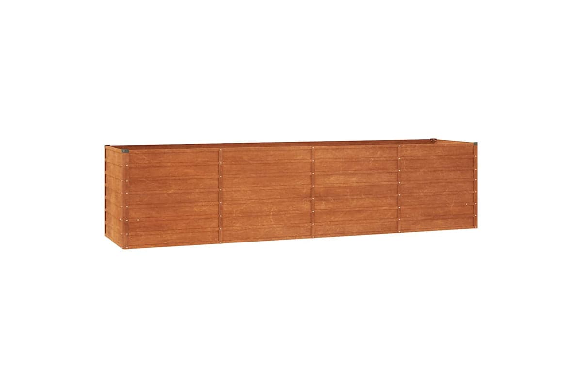 Vidaxl Garden Raised Bed Rusty 320x80x77 Cm Corten Steel