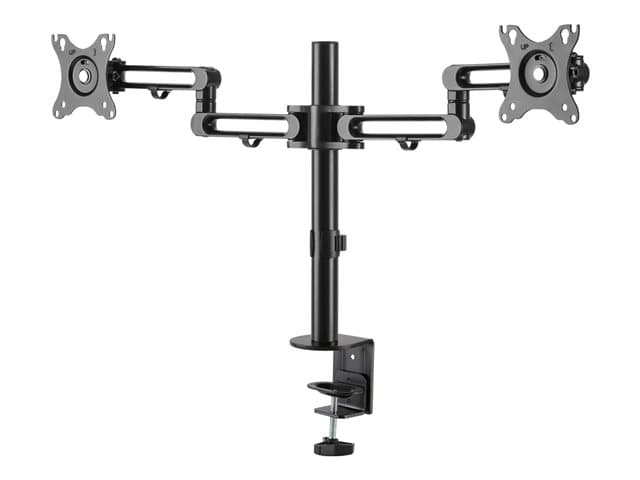 Startech Desk Mount Dual Monitor Arm, Desk Clamp VESA Compatible Monitor Mount for up to 32 inch Displays, Ergonomic Articulating Monitor Arm, Height