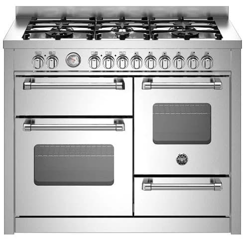 Bertazzoni Master 110CM Dual Fuel Range Cooker - Stainless Steel | MAS116L3EXC
