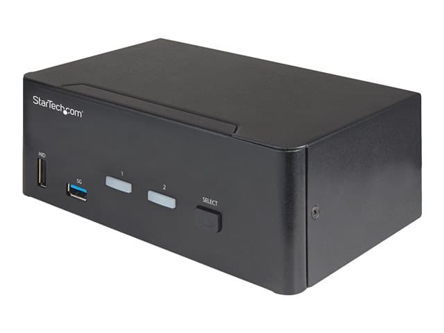 STARTECH.COM - Startech 2 Port Dual Monitor HDMI KVM Switch, 4K 60Hz Ultra HD HDR, Desktop 4K HDMI 2.0 KVM Switch with 2 Port USB 3.0 Hub (5Gbps) & 4x USB 2.0 HID Port, Audio, Hotkey Switching, TAA - KVM with Fast Switching - KVM / audio switch - 2 ports - TAA Compliant