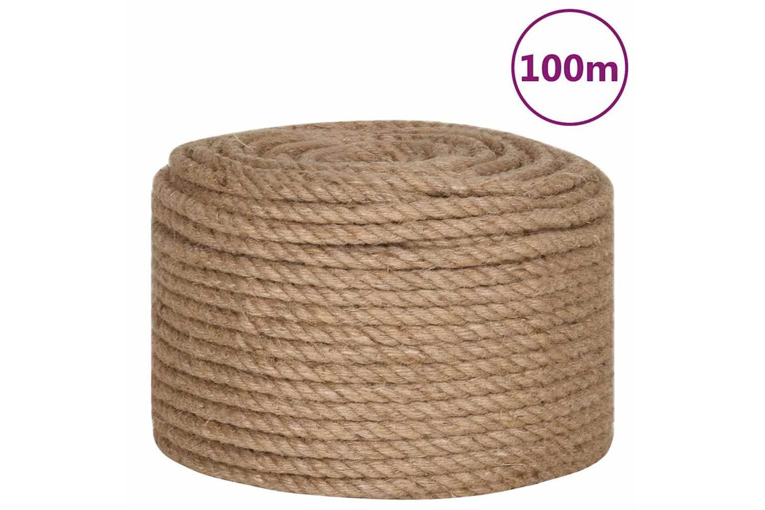 vidaXL 91273 Rope 100% Jute 10mm 100 M