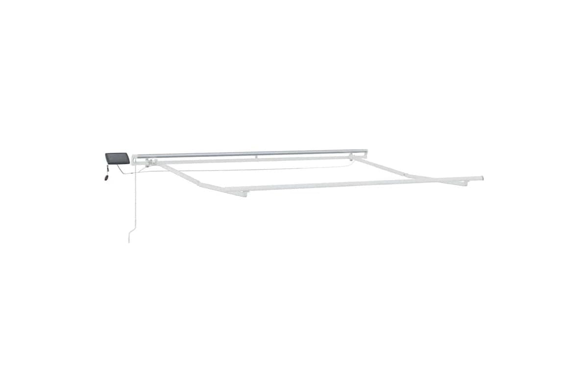Vidaxl Awning With Manual White 35 X 25 M Metal