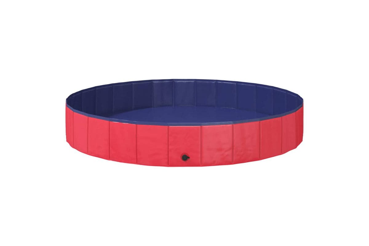 Vidaxl Dog Pool 200 X 30 Cm Thick Pvc Red