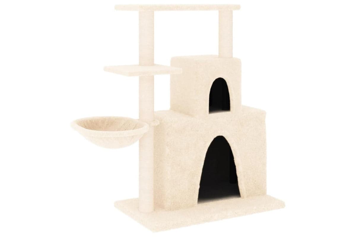 Vidaxl Cat Tree With Sisal Scratching Posts Cream 83 Cm
