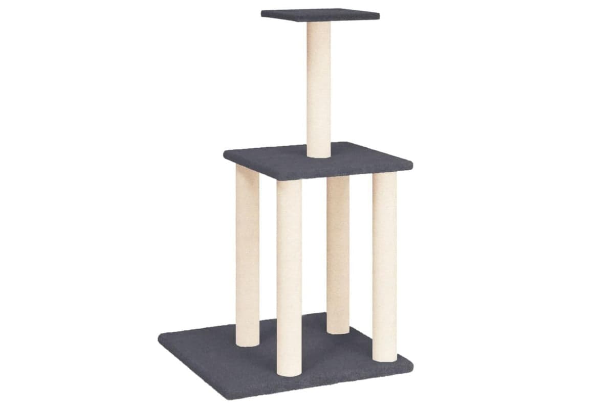 Cat Tree With Sisal Scratching Posts Dark Grey 855 Cm