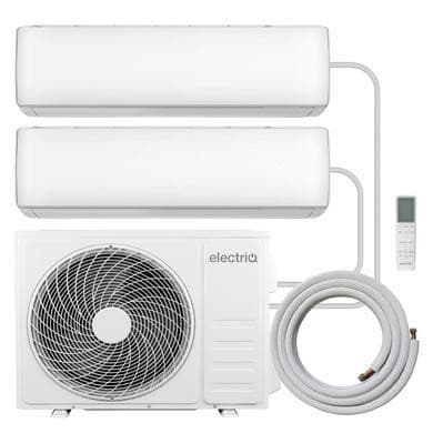 electriQ iQool Multi-Split 2 x 12000 BTU Split Air Conditioner with Heat Pump and Installation Included