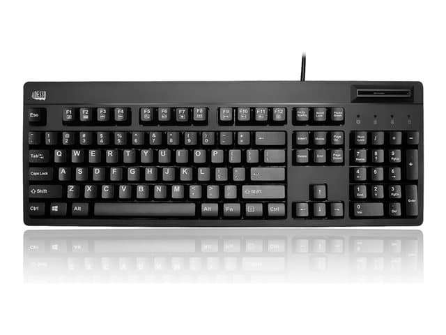 Adesso - EasyTouch 630SB - keyboard - with smart card reader full size - QWERTY - UK Input Device