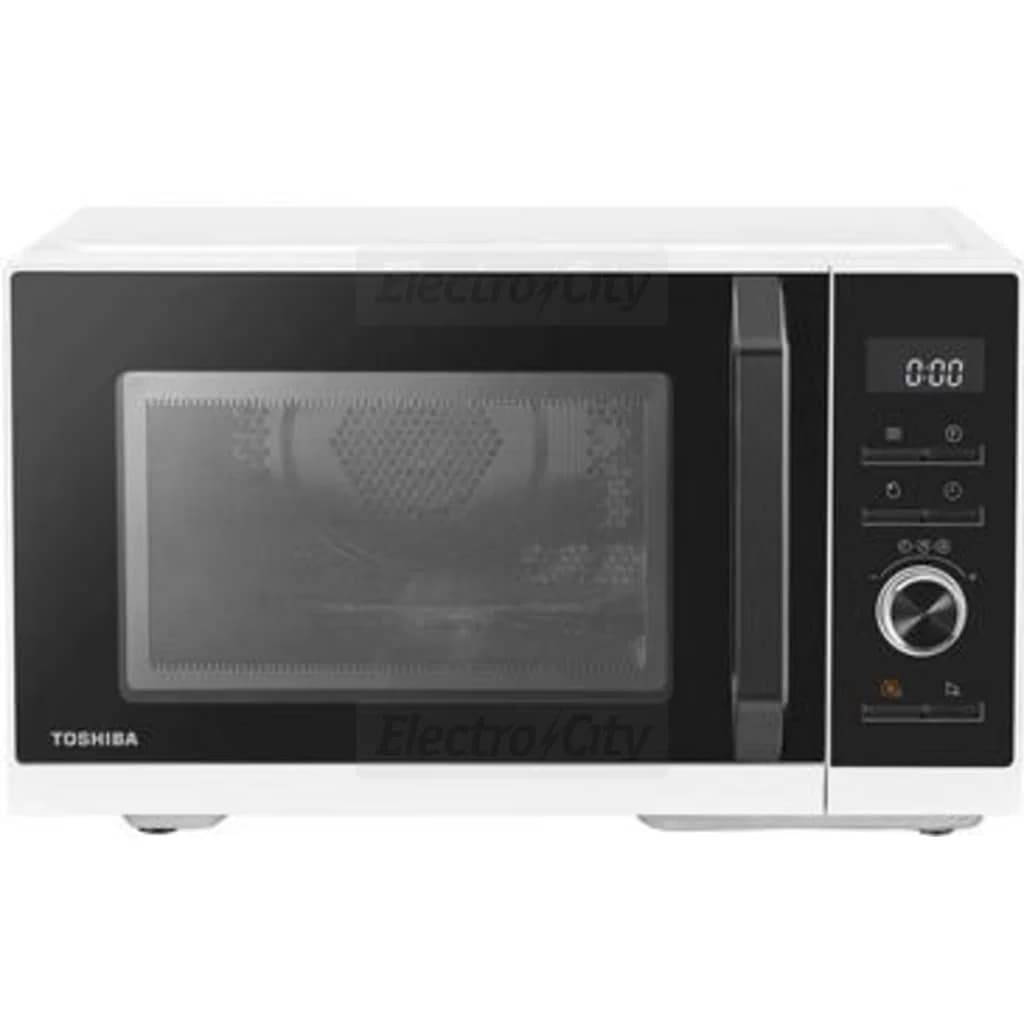 Toshiba 23 Litre 900W Freestanding Smart Air Fry Microwave Oven with Grill | White