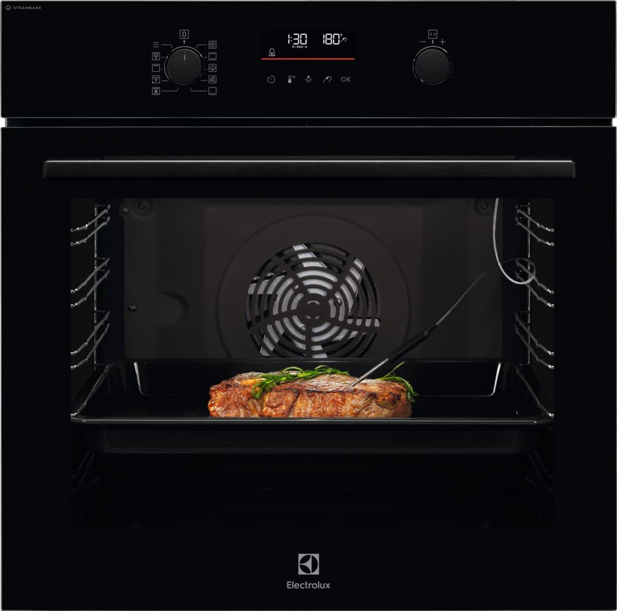 ELECTROLUX            72LITRE BUILT IN MULTI FUNCTION SINGLE OVEN WITH CATALYTIC LINER