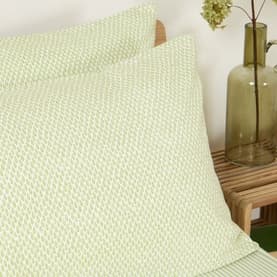 Willow Printed Pillowcase Pair Green