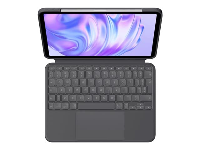 LOGITECH - Combo Touch - keyboard and folio case - with trackpad - QWERTY - UK - graphite Input Device