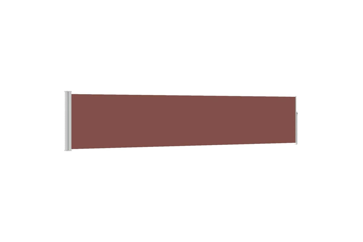 vidaXL 48387 Patio Retractable Side Awning 100x500cm Brown